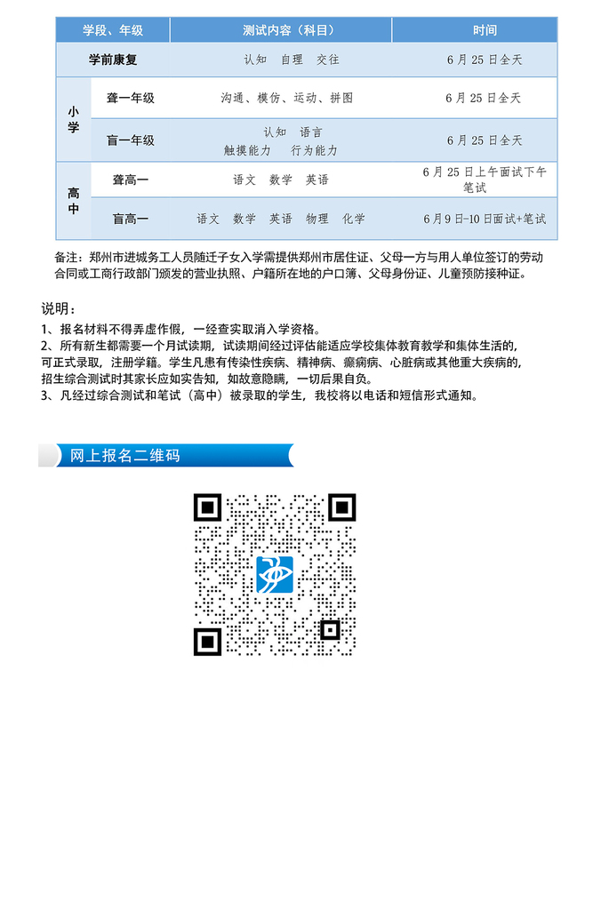 A44 150p 网站发表 A4 2022年招生简章 河南省盲人学校·郑州市盲聋哑学校 拷贝