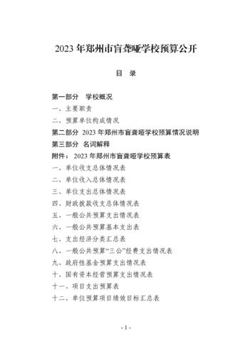 2023年郑州市盲聋哑学校预算公开(1)_页面_01