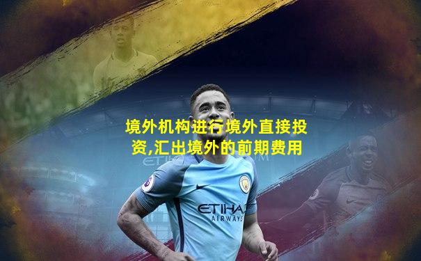 境外机构进行境外直接投资,汇出境外的前期费用